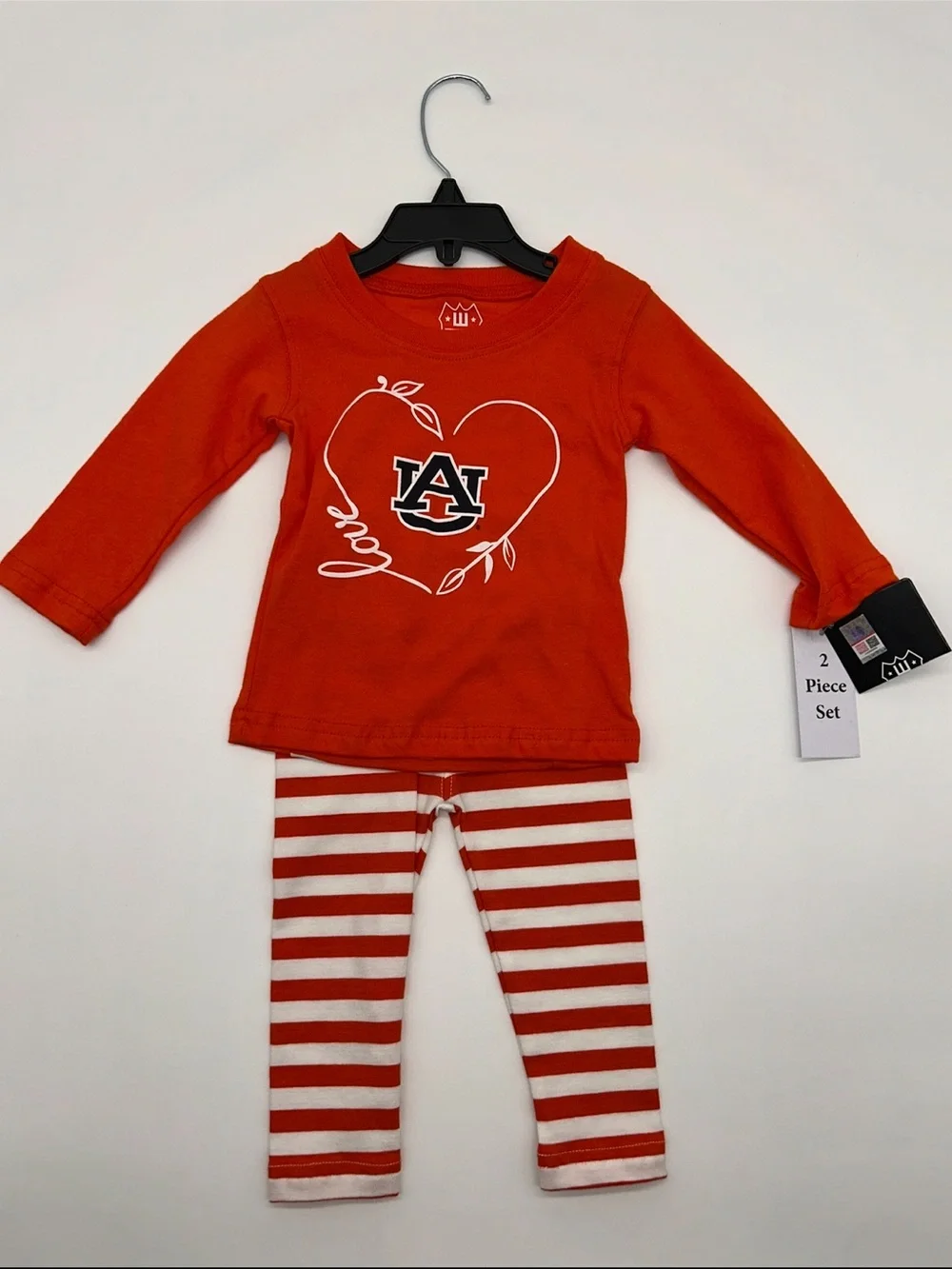 Wes and Willy 6M Auburn Football Outfit Set
